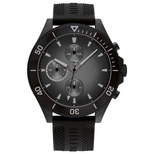 Tommy Hilfiger Larson Chronograph Black Dial Black Rubber Strap Watch For Men - 1791921 Buy Now By Tommy Hilfiger