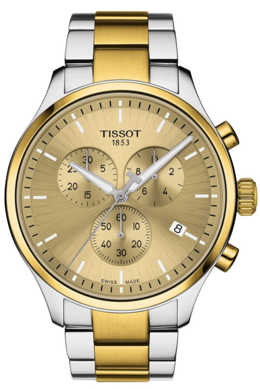 Tissot T Sport Chrono XL Classic Gold Dial Two Tone Steel Strap Watch for Men - T116.617.22.021.00 Buy Now By Tissot