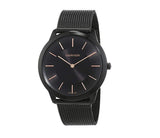 Calvin Klein Minimal Black Dial Black Mesh Bracelet Watch for Women - K3M22421 Buy Now By Calvin Klein