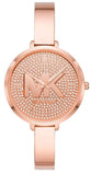 Michael Kors Charley Quartz Crystals Rose Gold Dial Rose Gold Steel Strap Watch For Women - MK4433 Buy Now By Michael Kors