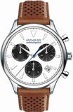 Movado Heritage Calendoplan Chronograph White Dial Brown Leather Strap Watch for Men - 3650008 Buy Now By Movado