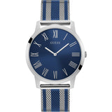 Guess Richmond Blue Dial Two Tone Mesh Bracelet Watch for Men - W1179G1 Buy Now By Guess