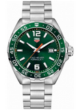 Tag Heuer Formula 1 Quartz Green Dial Silver Steel Strap Watch for Men - WAZ1017.BA0842 Buy Now By Tag Heuer