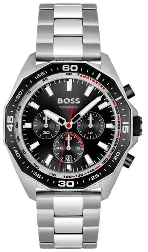 Hugo Boss Energy Chronograph Black Dial Silver Steel Strap Watch For Men - 1513971 Buy Now By Hugo Boss