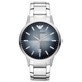 Emporio Armani Renato Quartz Blue Dial Silver Steel Strap Watch For Men - AR11182 Buy Now By Emporio Armani