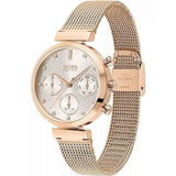 Hugo Boss Flawless White Dial Gold Mesh Bracelet Watch for Women - 1502553 Buy Now By Hugo Boss