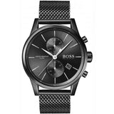Hugo Boss Associate Black Dial Black Mesh Bracelet Watch for Men - 1513769 Buy Now By Hugo Boss