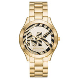 Michael Kors Runway Gold Dial Gold Steel Strap Watch For Women - MK4561 Buy Now By Michael Kors