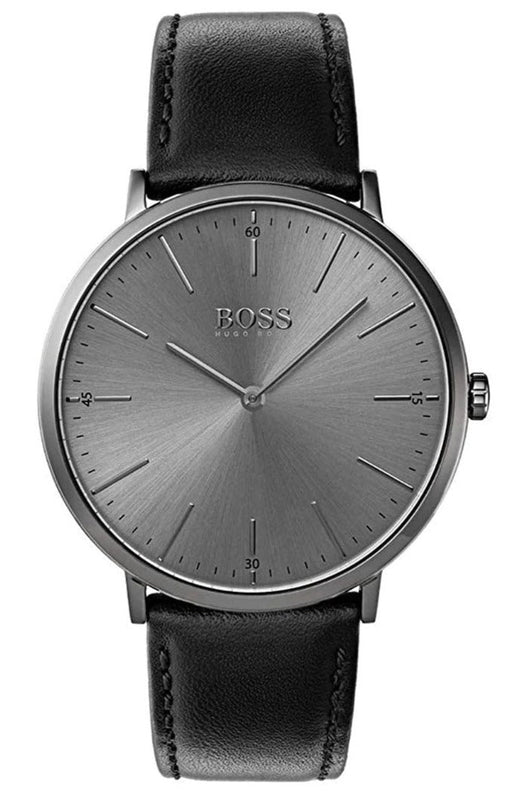 Hugo Boss Modern Grey Dial Black Leather Strap Watch for Men - 1513540 Buy Now By Hugo Boss