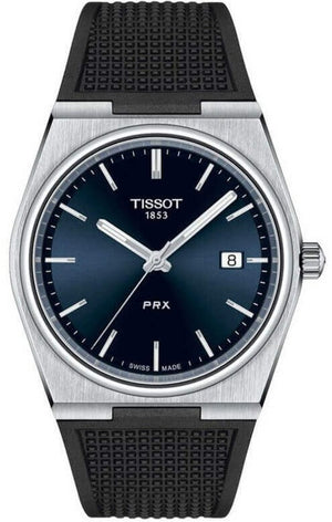 Tissot PRX Blue Dial Black Rubber Strap Watch For Men - T137.410.17.041.00 Buy Now By Tissot