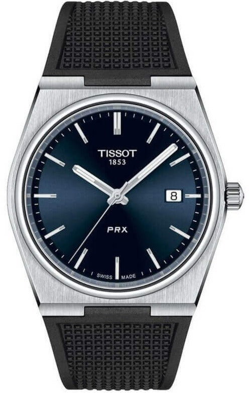 Tissot PRX Blue Dial Black Rubber Strap Watch For Men - T137.410.17.041.00 Buy Now By Tissot