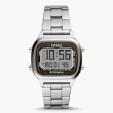 Fossil Retro Digital Silver Dial Silver Steel Strap Watch for Men - FS5844 Buy Now By Fossil