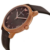 Emporio Armani Classic Quartz Brown Dial Brown Leather Strap Watch For Men - AR1613 Buy Now By Emporio Armani