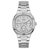 Guess Duchess Quartz Silver Dial Silver Steel Strap Watch For Women - GW0558L1 Buy Now By Guess
