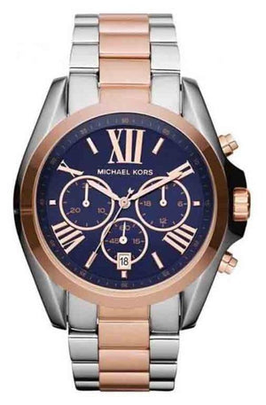 Michael Kors Bradshaw Blue Dial Two Tone Steel Strap Watch for Women - MK5606 Buy Now By Michael Kors