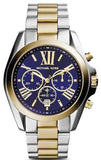 🎁 Michael Kors Bradshaw Blue Dial Two Tone Steel Strap Watch for Women - MK5976 (100% off) Authentic Buy Shop Now