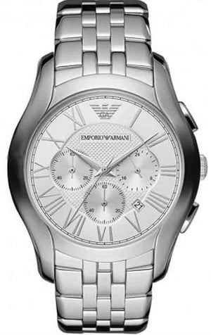 Emporio Armani Velente Chronograph Quartz Silver Dial Silver Steel Strap Watch For Men - AR1702 Buy Now By Emporio Armani