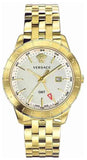 Versace Univers Quartz White Dial Gold Steel Strap Watch for Men - VEBK00518 Buy Now By Versace