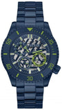 Guess Axle Multifunction Navy Blue Dial Blue Steel Strap Watch For Men - GW0488G4 Buy Now By Guess