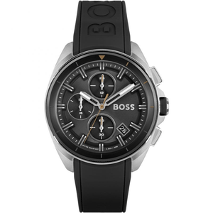 Hugo Boss Volane Grey Dial Black Silicone Strap Watch for Men - 1513953 Buy Now By Hugo Boss