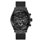 Guess Continental Chronograph Black Dial Black Mesh Strap Watch For Men - GW0582G3 Buy Now By Guess