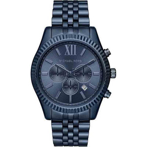 Michael Kors Lexington Chronograph Blue Dial Blue Steel Strap Watch for Men - MK8480 Buy Now By Michael Kors