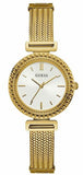 Guess Quartz White Dial Gold Steel Strap Watch For Women - W1152L2 Buy Now By Guess