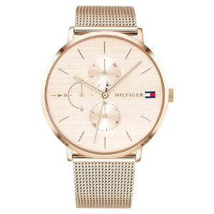 Tommy Hilfiger Jenna Quartz Rose Gold Dial Rose Gold Mesh Bracelet Watch For Women - 1781944 Buy Now By Tommy Hilfiger
