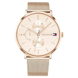 Tommy Hilfiger Jenna Quartz Rose Gold Dial Rose Gold Mesh Bracelet Watch For Women - 1781944 Buy Now By Tommy Hilfiger