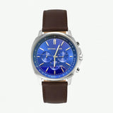 Michael Kors Sullivan Quartz Blue Dial Brown Leather Strap Watch For Men - MK8996 Buy Now By Michael Kors