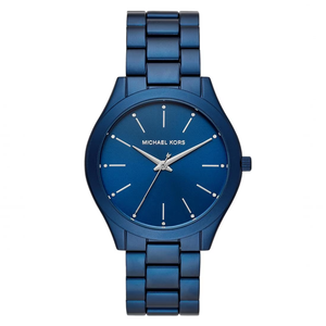 Michael Kors Slim Runway Quartz Blue Dial Blue Steel Strap Watch For Women - MK4503 Buy Now By Michael Kors