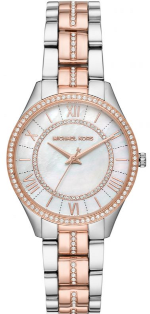 Michael Kors Lauryn Mother of Pearl Dial Two Tone Steel Strap Watch For Women - MK3979 Buy Now By Michael Kors
