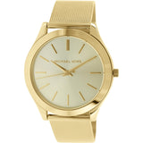 Michael Kors Slim Runway Champagne Dial Gold Mesh Bracelet Watch for Women - MK3282 Buy Now By Michael Kors
