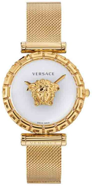 Versace Palazzo Empire Greca White Dial Gold Mesh Bracelet Watch for Women - VEDV00619 Buy Now By Versace