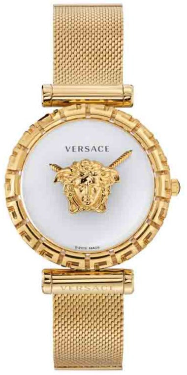 Versace Palazzo Empire Greca White Dial Gold Mesh Bracelet Watch for Women - VEDV00619 Buy Now By Versace
