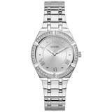 Guess Cosmo Diamonds Silver Dial Silver Steel Strap Watch For Women - GW0033L1 Buy Now By Guess
