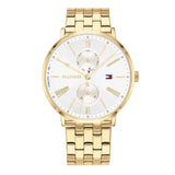 Tommy Hilfiger Jenna Quartz White Dial Gold Steel Strap Watch for Women - 1782069 Buy Now By Tommy Hilfiger