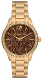 Michael Kors Layton Chronograph Brown Dial Gold Steel Strap Watch For Women - MK7296 Buy Now By Michael Kors