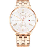 Tommy Hilfiger Jenna Quartz White Dial Rose Gold Steel Strap Watch for Women - 1782070 Buy Now By Tommy Hilfiger