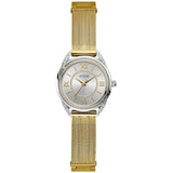 Guess Whisper Silver Dial Gold Mesh Bracelet Watch for Women - W1084L2 Buy Now By Guess