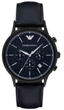 Emporio Armani Renato Chronograph Quartz Blue Dial Blue Leather Strap Watch For Men - AR2481 Buy Now By Emporio Armani