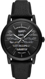 Emporio Armani Meccanico Quartz Black Dial Black Leather Strap Watch For Men - AR60032 Buy Now By Emporio Armani