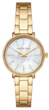 Michael Kors Quartz Mother of Pearl White Dial Gold Steel Strap Watch For Women - MK1065 Buy Now By Michael Kors