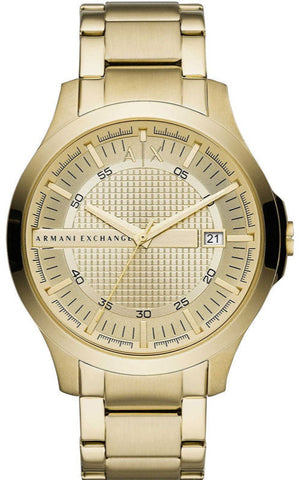Armani Exchange Hampton Chronograph Gold Dial Gold Steel Strap Watch For Men - AX2415 Buy Now By Armani Exchange