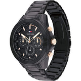 Tommy Hilfiger Aiden Chronograph Black Dial Black Steel Strap Watch For Men - 1791858 Buy Now By Tommy Hilfiger