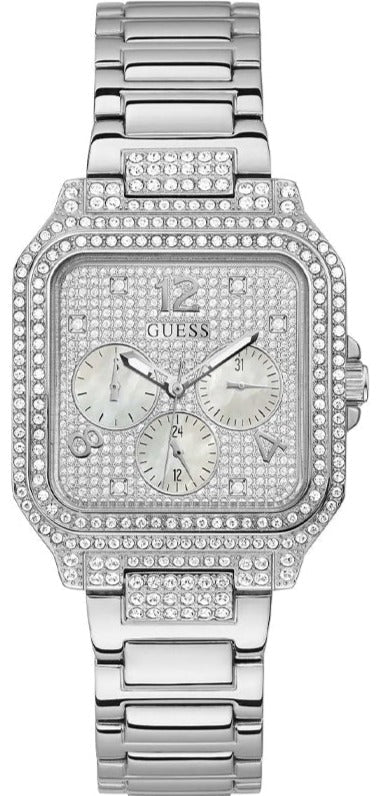 Guess Deco Multifunction Quartz Silver Dial Silver Steel Strap Watch For Women - GW0472L1 Buy Now By Guess