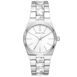 Michael Kors Channing Quartz White Dial Two Tone Steel Strap Watch For Women - MK6649 Buy Now By Michael Kors