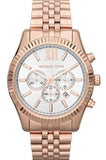 Michael Kors Lexington Chronograph White Dial Rose Gold Steel Strap Watch For Women - MK8313 Buy Now By Michael Kors