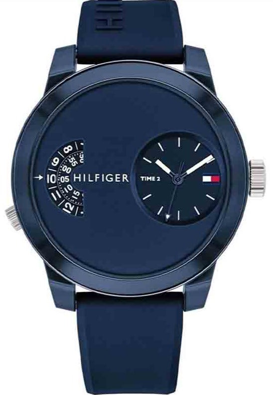 Tommy Hilfiger Denim Blue Dial Blue Rubber Strap Watch for Men - 1791556 Buy Now By Tommy Hilfiger