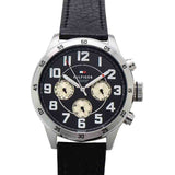 Tommy Hilfiger Sport Chronograph Black Dial Black Leather Strap Watch for Men - 1791050 Buy Now By Tommy Hilfiger